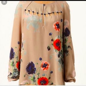 Leifsdottir Ottoman Poppies Blouse